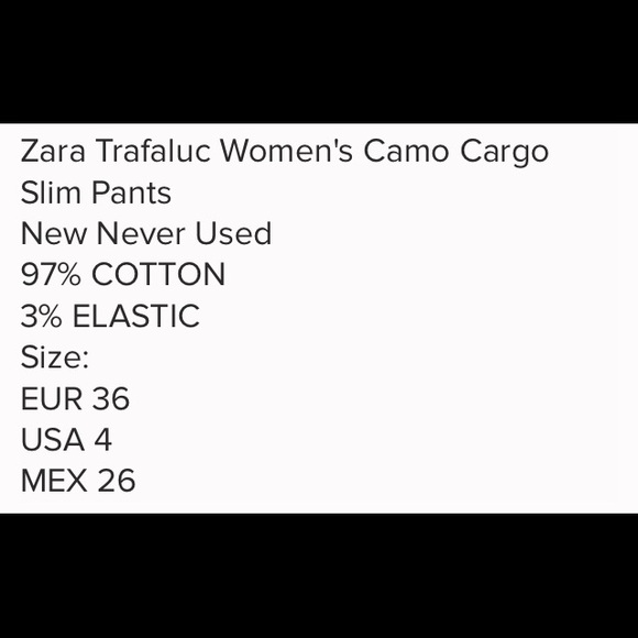 🎉HP🎉 Zara army cargo pants - Picture 8 of 8